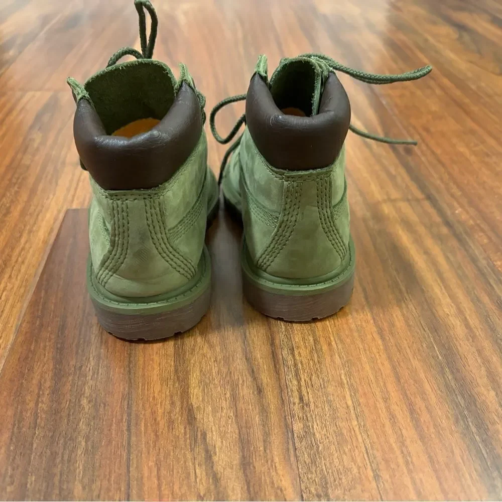 Timberland mint green lace up outdoor hiking boots